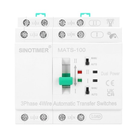 Comutator de transfer automat, PV, ATS Sinotimer, AC, 4 Poli Trifazic, 63A, MATS-100 4P 63PV